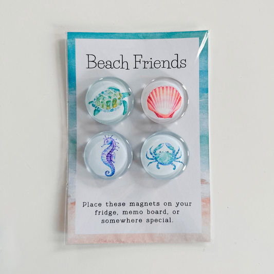 Beach Friends Magnets - Set of 4