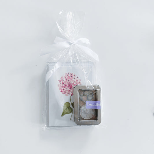 Beautiful Gift Set | Hydrangea Cards & Beautiful Magnet Set